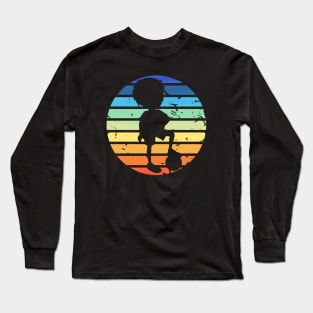 Soccer Boy Rainbow Sunset Long Sleeve T-Shirt